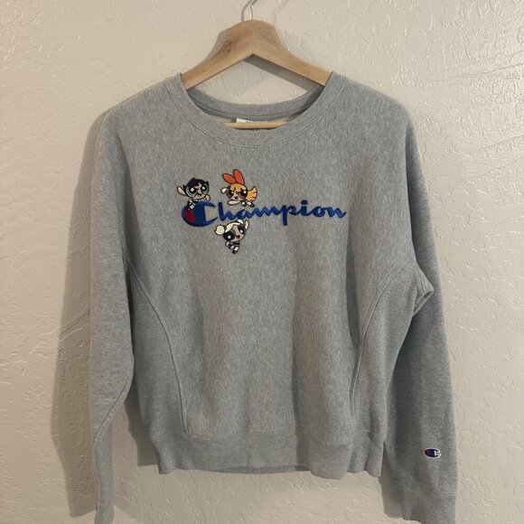 Champion Sweaters - Champion x Powerpuff Girls Reverse Weave Crewneck Sweater